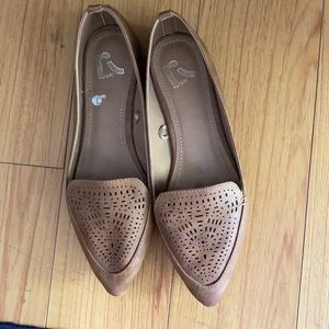 Tan loafers